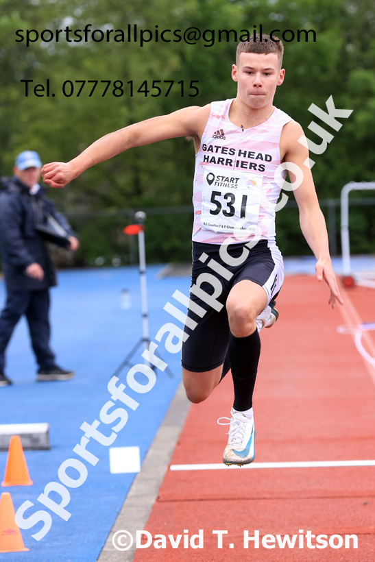 Triple Jumb, 2026 North Eastern Track and Field Champs, Shildon, County Durham. Photo: David T. Hewitson/Sports for All Pics